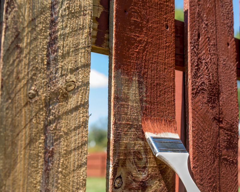 Wood Fence Painting
